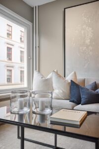 living room, sofa, table, pillows, decor, real estate, interior, house, luxury, window, art, design, home